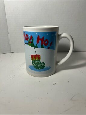MSI White Ceramic Mug with Red & Green Holiday Design